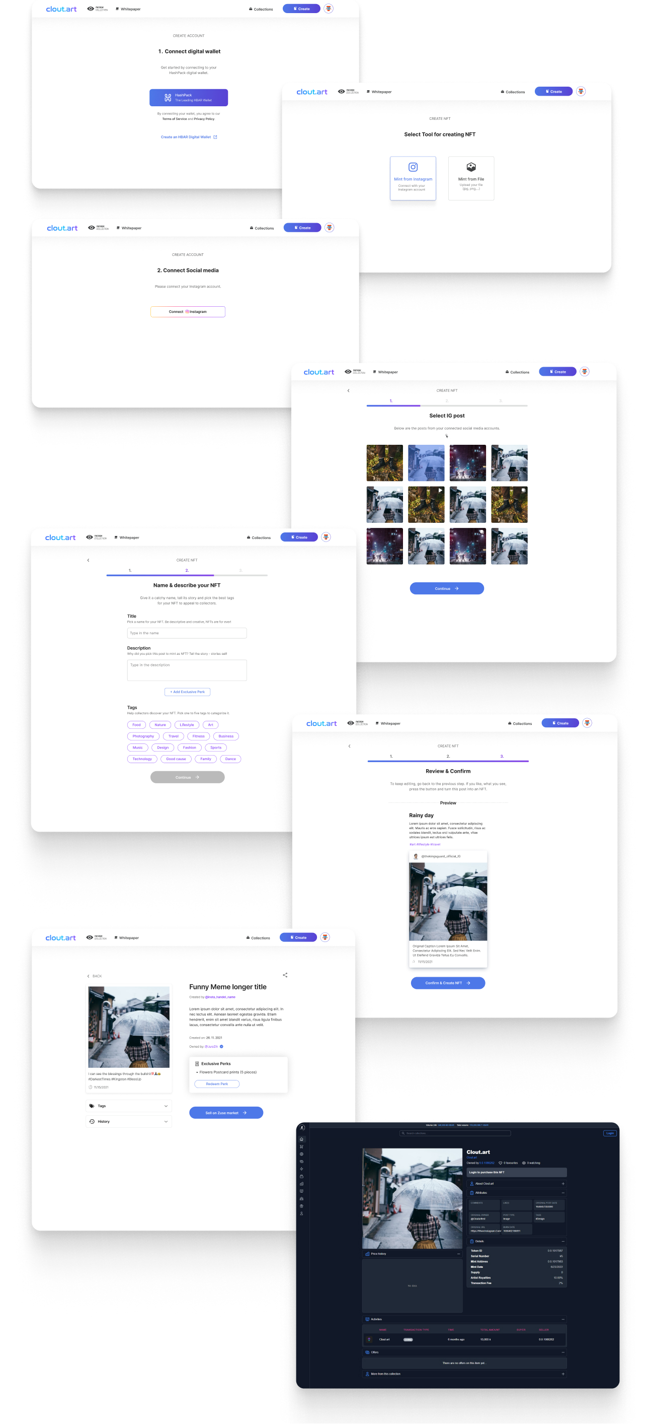 Case study for Clout.art